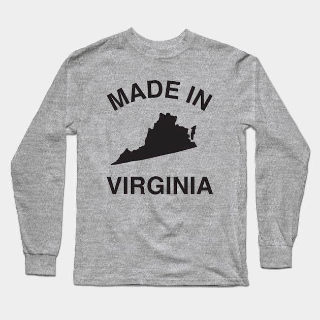 Made in Virginia Long Sleeve T-Shirt by elskepress